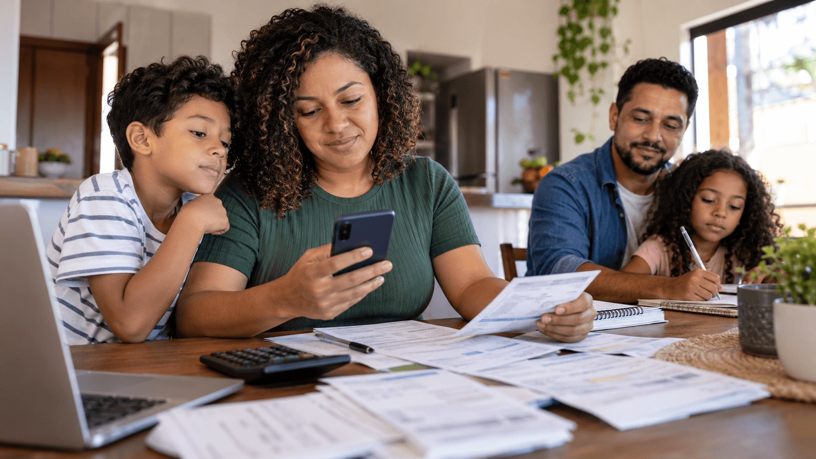 Responsável familiar consulta pelo celular informações sobre o pagamento do Bolsa Família.