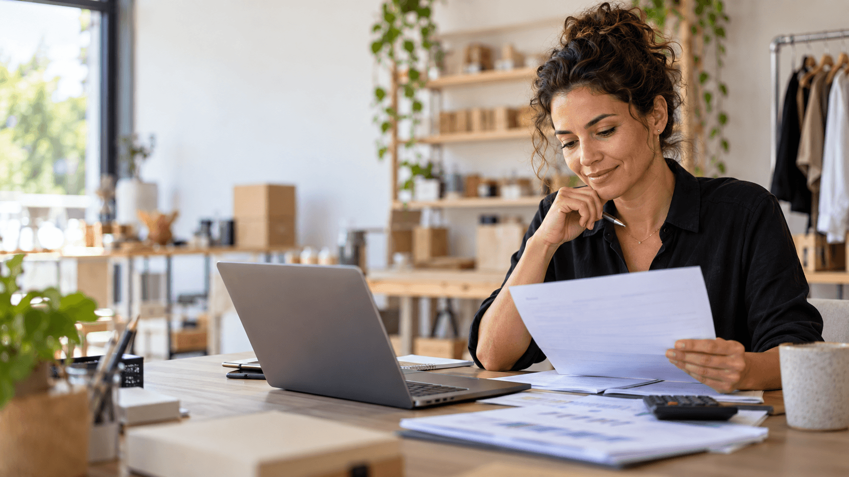 Microempreendedor analisa documentos e condições para renegociação de dívida do MEI.
